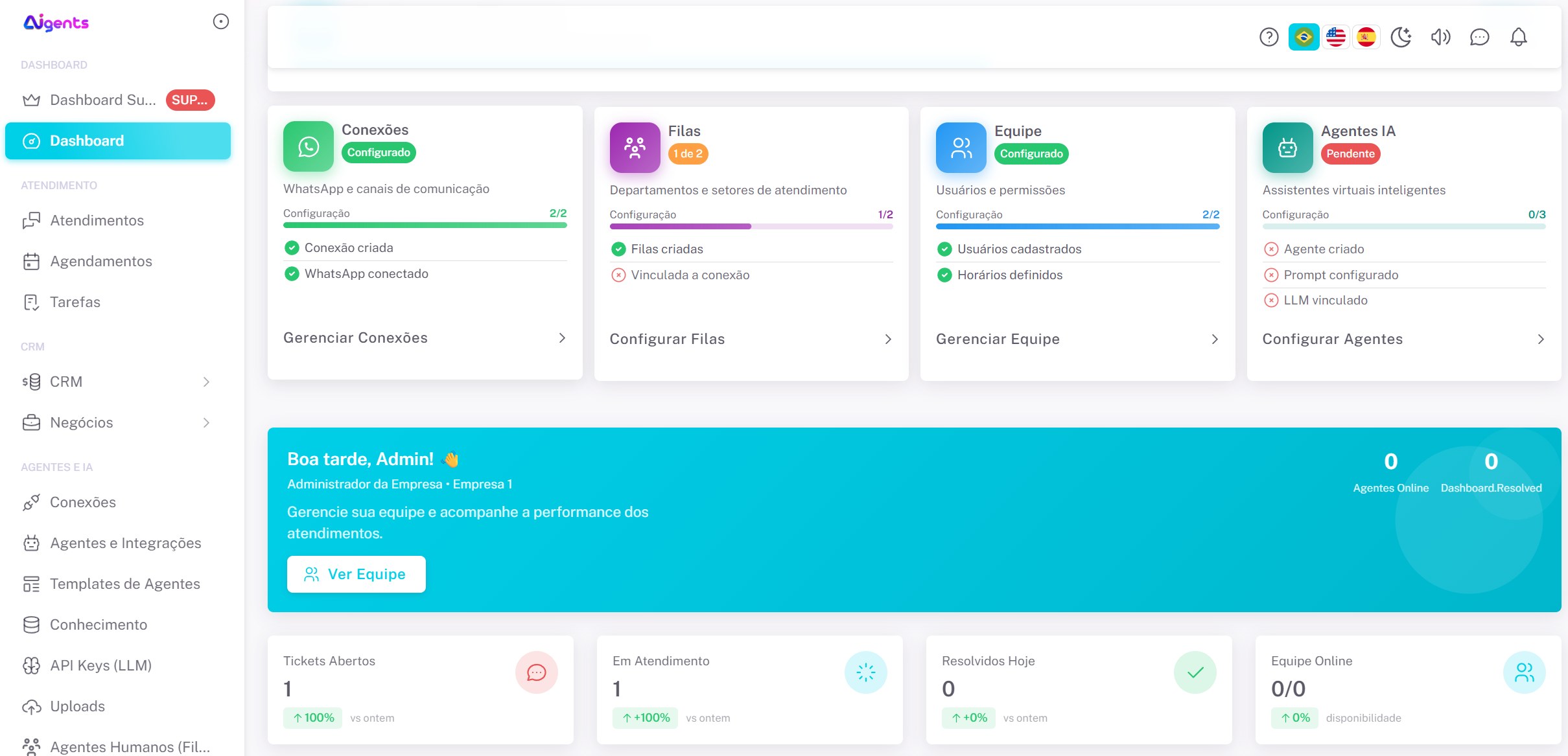 Cliaai - Plataforma de Atendimento via WhatsApp